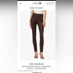 *NEW* joes jeans the charlie high rise skinny ankle